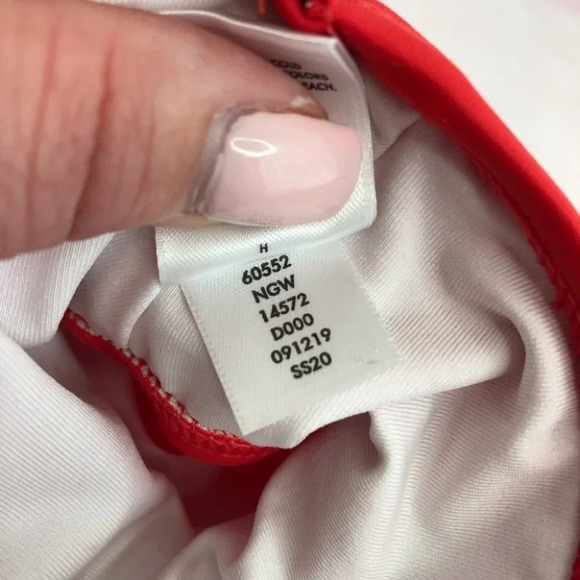 NWT Hanna Andersson swim bottom skirted solid red size 12-18 months - Picture 5 of 8